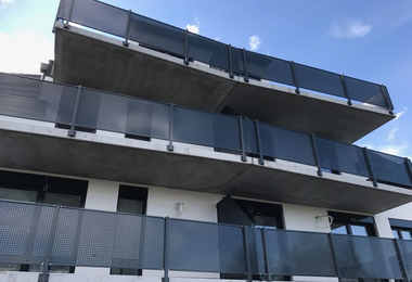 Alimínium korlát Bécs