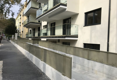 Alimínium korlát Bécs