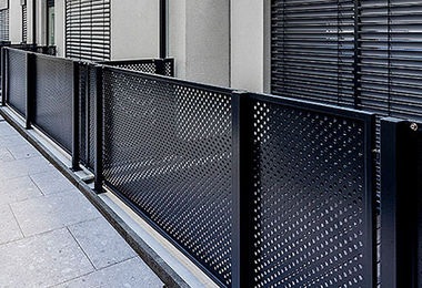 Alimínium korlát Bécs