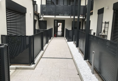 Alimínium korlát Bécs