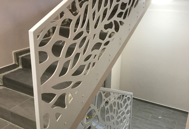 Festett acél korlát