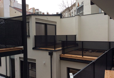 Alimínium korlát Bécs