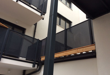 Alimínium korlát Bécs