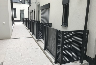 Alimínium korlát Bécs