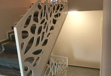 Festett acél korlát