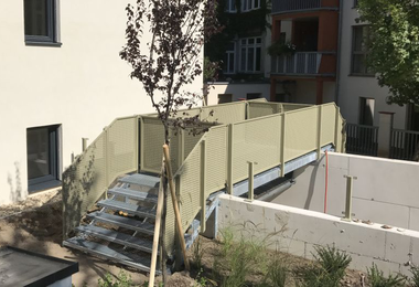 Alimínium korlát Bécs