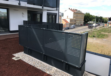 Alimínium korlát Bécs