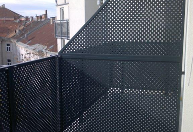 Alimínium korlát Bécs