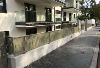 Alimínium korlát Bécs